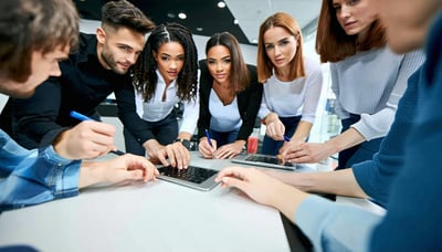 Professional recruitment team connecting candidates with technology companies and educational institutes